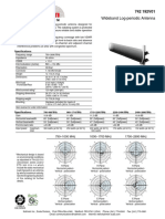 Wideband Log-Periodic Antenna: Specifications