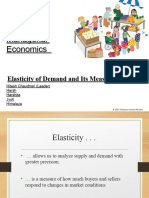 Elasticity and Its Measurement