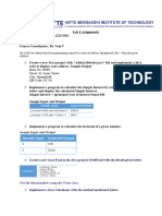 Lab 1 Assignments