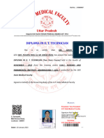 Diploma in O. T. Technician: Empowered Under INDIAN MEDICAL DEGREE ACT 1916