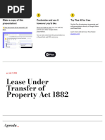 Lease Under Transfer of Property Act 1882