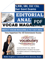 Weekly Editorial Vocabulary Magazine by Nimisha Mam 2 To 7 Oct