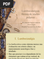 Cervicobraquialgias y Lumbociatalgias Traumaticas, Hernia D.PPT 2