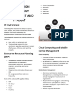 Information Technology Environment and It Audit