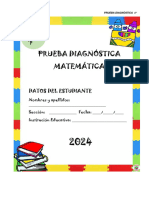 Prueba Diagnóstica 4° - Mat 2024