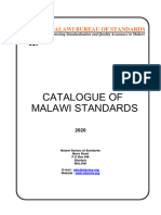 2020 Catalogue of Malawi Standards 1