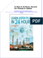 Learn Aspen Plus in 24 Hours, Second Edition Thomas A. Adams Full Chapter Instant Download