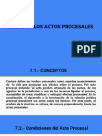 Unidad 7. - Los Actos Procesales