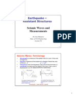 2slides - EQ Lecture 4 - Seismic Waves