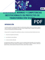 Gobernanza, Normas y Competencias Institucionales en Proyectos de Transformación Digital