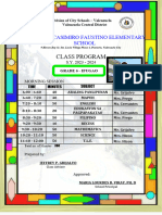 Class-Program Grade-6 2023 2024