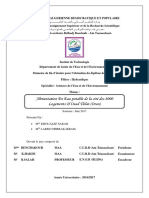 Alimentation en Eau Potable de La Cité Des 8000 Logements D'