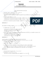 Serie N 06 - Nombres Complexex - 2bac Sciences