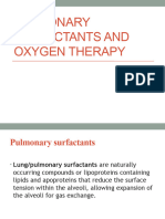 Pulmonary Surfacants and Oxygen Therapy