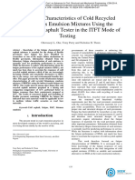 Fatigue Characteristics of Cold Recycled Bituminous Emulsion Mixtures Using The Nottingham Asphalt Tester in The ITFT Mode of Testing