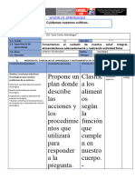 SESIÓN DE APRENDIZAJE 11 de Julio Cyt