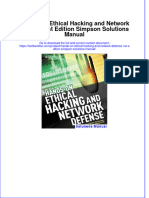 Full Download Hands-On Ethical Hacking and Network Defense 1st Edition Simpson Solutions Manual All Chapter 2024 PDF