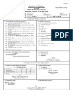 Deped Bataan Leave Application 43369