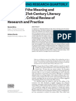 In Search of The Meaning and Purpose of 21st-Century Literacy Learning - A Critical Review of Research and Practice