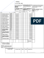 December 2023 Payroll - Volunteers