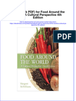 (Etextbook PDF) For Food Around The World: A Cultural Perspective 4Th Edition