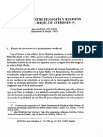 La Concordia Entre Filosofía y Religión en El Fasl Al-Maqâl de Averroes