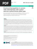 Emotional Dysregulation in Women With Endometriosis