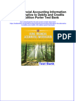 Full Download Using Financial Accounting Information The Alternative To Debits and Credits 10th Edition Porter Test Bank All Chapter 2024 PDF