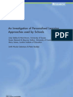 RR843: An Investigation of Personalised Learning: Approaches Used by Schools