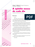 A Opinião Nossa de Cada Dia: Volume 1 - Módulo 4