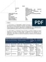 CBF - Silabo - Productividad y Gestion de Personas - VI Ciclo