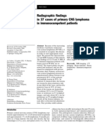 Radio Logical Finding PCNSL