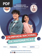 OLIMPIADAS DE MATEMATICAS 6to Grado