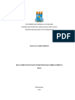 Modelo para Elaboracao de Relatorio de Estagio