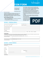 Holmesglen Institute - Application Form