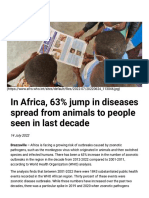 In Africa, 63% Jump in Diseases Spread From Animals To People Seen in Last Decade - WHO - Regional Office For Africa