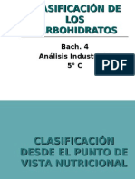 Clasificacion de Carbohidratos.