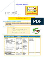 D4 A2 SESION MAT. Multiplicamos Por 3, 4 y 8