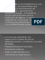 Administracion de Medicamento Por Via Intradermica 1er Año