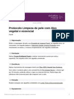 001 - Limpeza de Pele Com Óleo Vegetal e Essencial