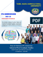 PG Admission Infromation Brochure 2022-23