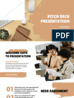 BOOST Brown Minimalist Pitch Deck Presentation