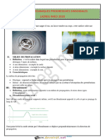 Cours - Sciences Physiques - Les Ondes Mécaniques Progressives Sinusoidales - Bac Toutes Sections (2019-2020) MR Lazreg Imed