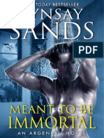 Sands, Lynsay - Argeneau 32 - Meant To Be Immortal