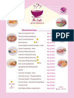 Menu The Cafe