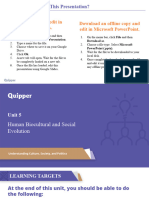 UCSP 11 - 12 Q1 0501 Biological Evolution of Man PS