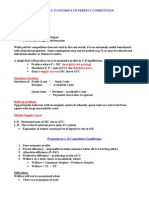 Chapter 3: Economics of Perfect Competition: Marginal Cost Pricing Shutdown Price Supply Curve Shutdown Decision