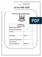 5.6 N Sem I 1a Introduction To Communication Skills B.SC