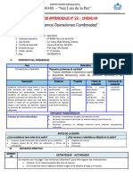 04-07-24 SESION 22 Matemática - Resolvemos Operaciones Combinadas