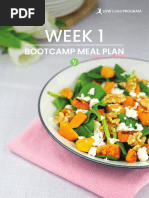 Bootcamp Meal Plan Veg Week 1 LCP-UKJANVW1-DeC20